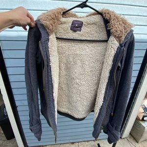 Forever21 grey hoodie jacket